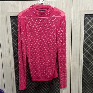 Pink Embellished Women's Top